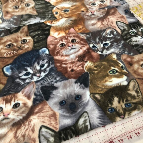 Reversible Kitten Fleece Neck Warmer: Cat Lover Gift - Picture 7 of 10